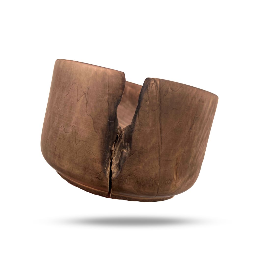 Gluosnio medienos rankų darbo dubuo